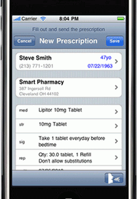 Prescription apps on iPad on hospital wireless network