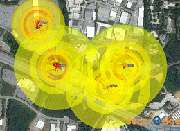 outdoor wireless network heatmap