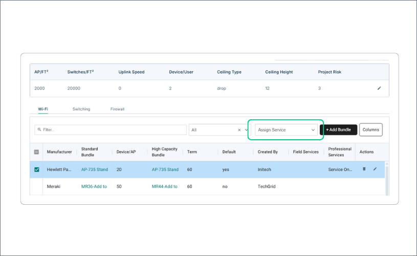 Assign Service to BOM Automation