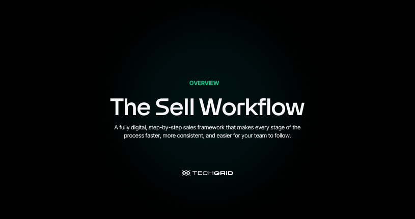 The TechGrid Sell Workflow Hero